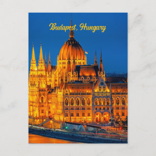 Carte Postale Centre-ville de Budapest, Hongrie,