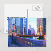 Carte Postale Centre-ville de Chicago (Devant / Derrière)