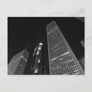 Carte Postale Centre-ville de Chicago la nuit