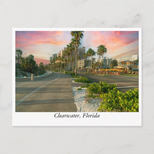 Carte Postale Centre-ville de Clearwater : Floride's Coastal Gem (Devant)