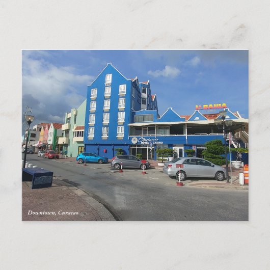 Carte Postale Centre-ville de Curacao (Devant)