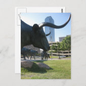 Carte Postale Centre-ville de Dallas, Texas (Devant / Derrière)