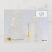 Carte Postale Centre-ville de Houston, Texas la nuit (Dos)