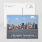 Carte Postale Centre-ville de Manhattan (Devant / Derrière)