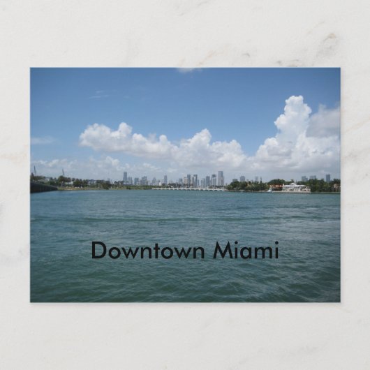 Carte Postale Centre-ville de Miami (Devant)