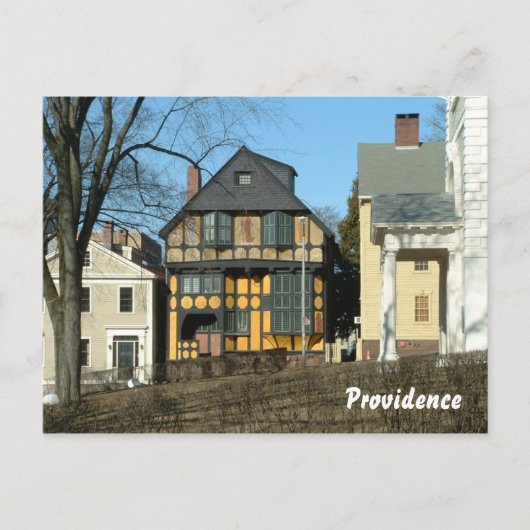 Carte Postale Centre-ville de Providence (Devant)