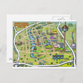 Carte Postale Centre-ville de San Antonio Texas (Devant / Derrière)