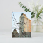 Carte Postale Centre-ville de Tulsa avec oiseaux (Debout devant)