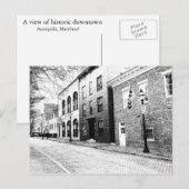 Carte Postale Centre-ville historique d'Annapolis (Devant / Derrière)