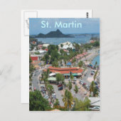 Carte Postale Centre-ville St Martin (Devant / Derrière)