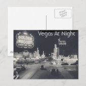 Carte Postale Centre-ville vintage Las Vegas (Devant / Derrière)