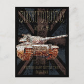 Carte Postale Centurion MK 5 MBT. Batterie principale britanniqu (Devant)