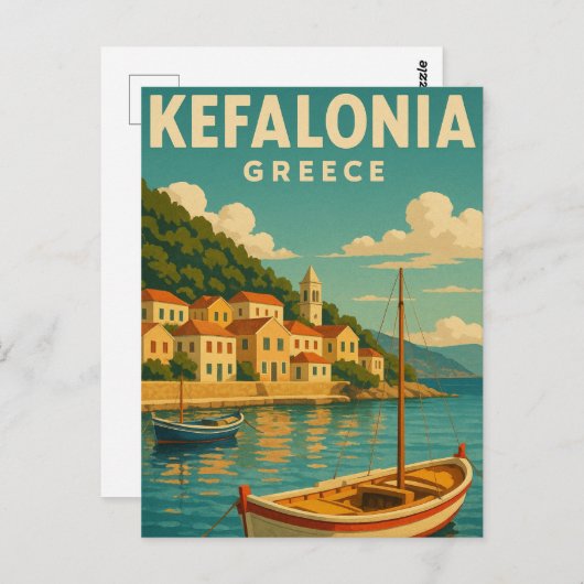 Carte Postale Céphalonie Grèce (Devant / Derrière)