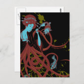 Carte Postale Cephalopod Sushi (Devant / Derrière)