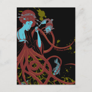 Carte Postale Cephalopod Sushi