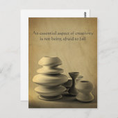 Carte Postale Céramique Poterie à vie fixe Carton de Charbon Cro (Devant / Derrière)