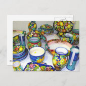 Carte Postale Céramiques de fruits de Sorrente (Italie) (Devant / Derrière)