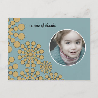 Carte Postale cercle à motif merci