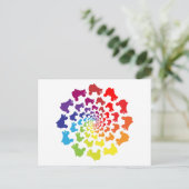 Carte Postale cercle arc-en-ciel (Debout devant)