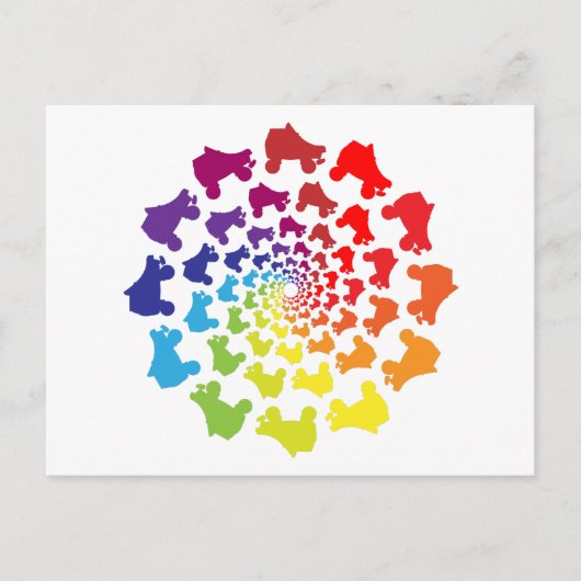 Carte Postale cercle arc-en-ciel (Devant)