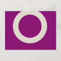 cercle blanc avec arrière - plan violet
