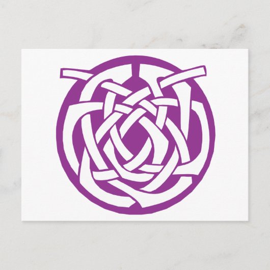 Carte Postale Cercle celtique pourpre (Devant)