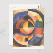 Carte Postale Cercle couleur par août Macke (Devant / Derrière)