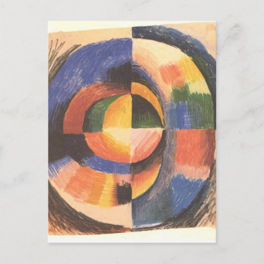 Carte Postale Cercle couleur par août Macke (Devant)