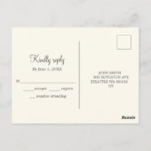 Carte Postale Cercle d'amour | RSVP (Dos)