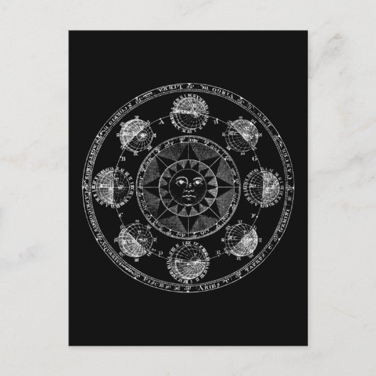 Carte Postale Cercle d'astrologie (Devant)