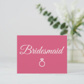 Carte Postale Cercle de Bridesmaid (Debout devant)
