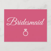 Carte Postale Cercle de Bridesmaid (Devant)