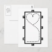 Carte Postale Cercle de dépression cardiaque (Devant / Derrière)