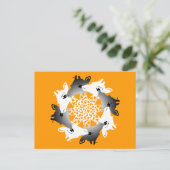 Carte Postale cercle de girafes (Debout devant)