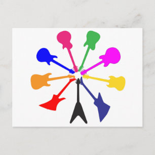 Carte Postale Cercle De Guitares