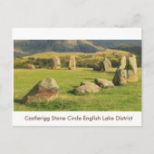 Carte Postale Cercle de pierre de Castlerigg (Devant)