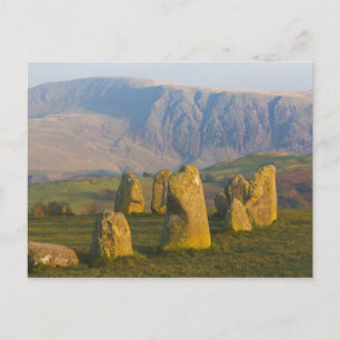 Carte Postale Cercle de pierres de Castlerigg, district des lacs
