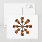 Carte Postale Cercle de violons (Devant / Derrière)
