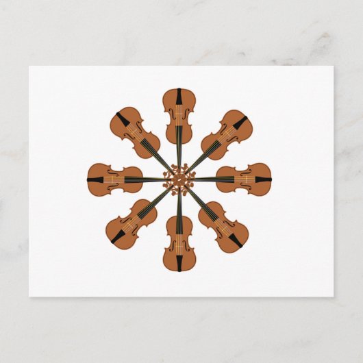 Carte Postale Cercle de violons (Devant)