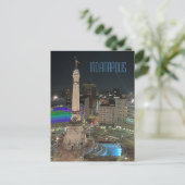 Carte Postale Cercle des monuments d'Indianapolis (Debout devant)