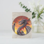 Carte Postale Cercle Dragon - Fer (Debout devant)