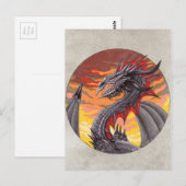 Carte Postale Cercle Dragon - Fer (Devant / Derrière)
