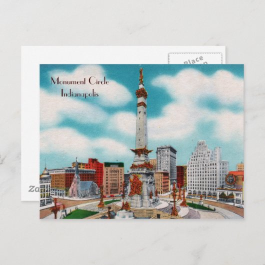 Carte Postale Cercle du monument (Devant / Derrière)