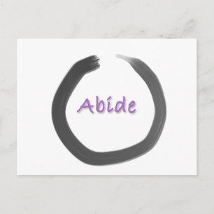 Carte Postale Cercle Enso Bouddhiste Abide Zen