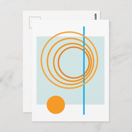 Carte Postale Cercle flottant 5 (Devant / Derrière)