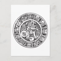 Cercle maya, hiéroglyphe mexicain(Maya)