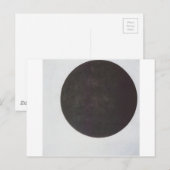 Carte Postale Cercle noir par Kazimir Malevich (Devant / Derrière)