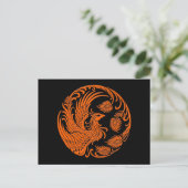 Carte Postale Cercle Phoenix orange traditionnel (Debout devant)