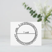 Carte Postale Cercle Pi (Debout devant)