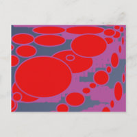 cercle rouge et bleu foncé violet art abstrait